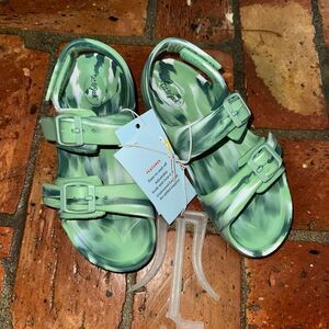Cat and Jack green sandal NWT